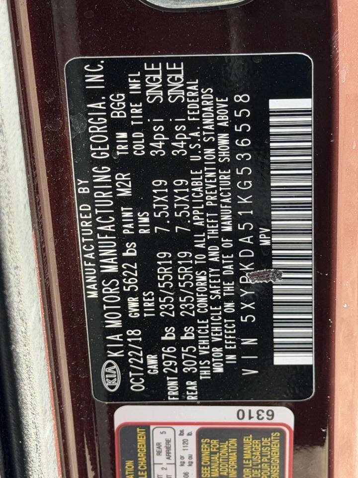 Used 2019 Kia Sorento SX image 13