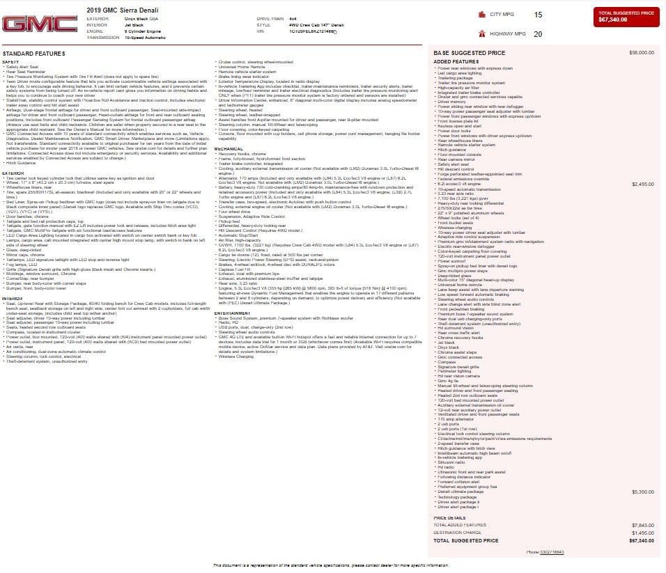 Certified 2019 GMC Sierra 1500 Denali w/ Denali Ultimate Package image 4