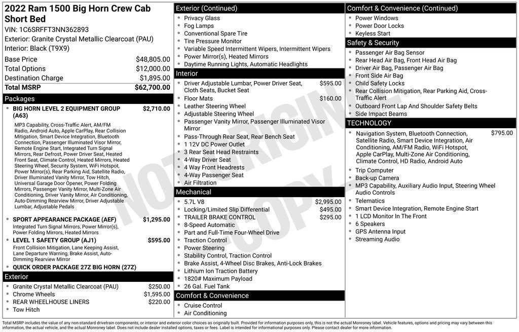 Used 2022 RAM 1500 Big Horn AWD/4WD image 8