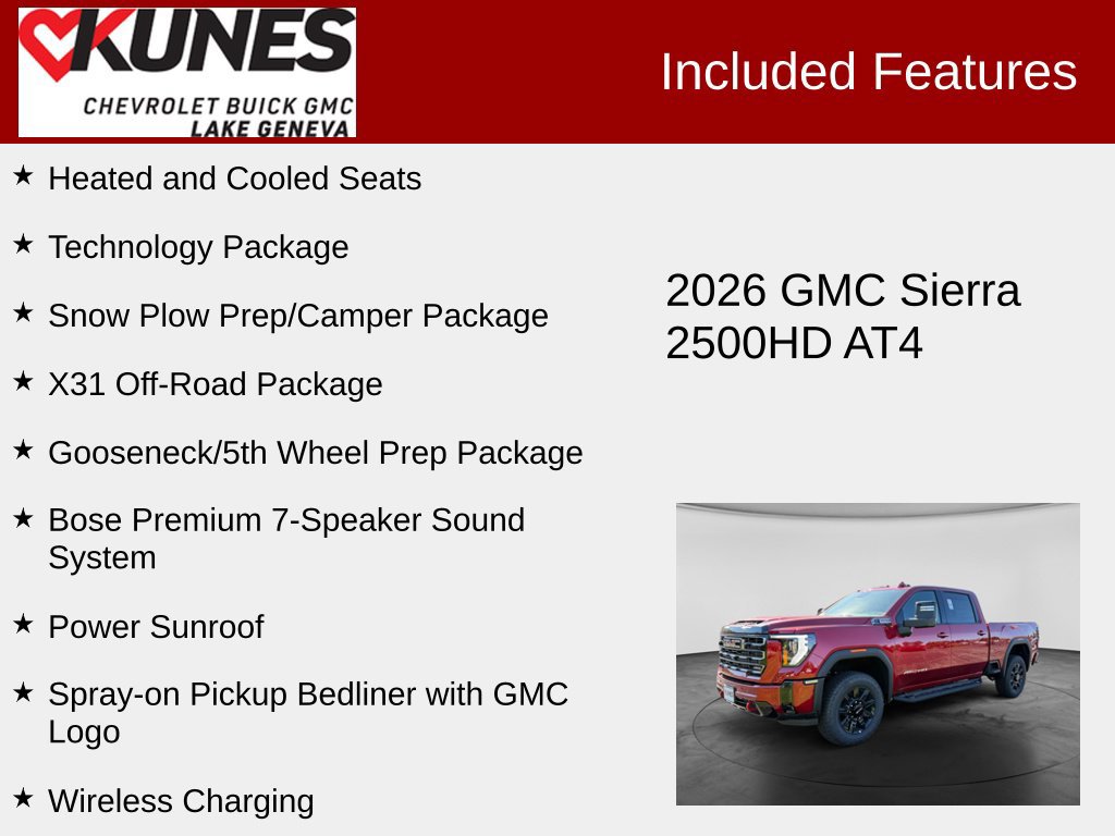 New 2026 GMC Sierra 2500 AT4 w/ Technology Package AWD/4WD image 3