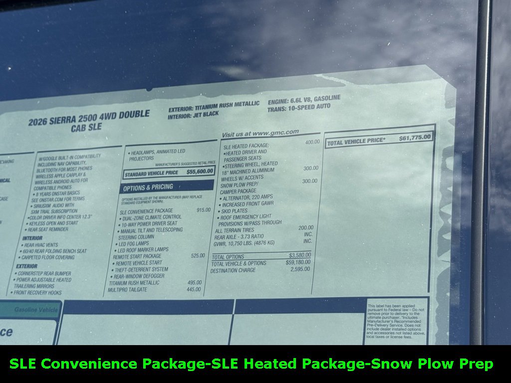 New 2026 GMC Sierra 2500 SLE w/ SLE Convenience Package image 5