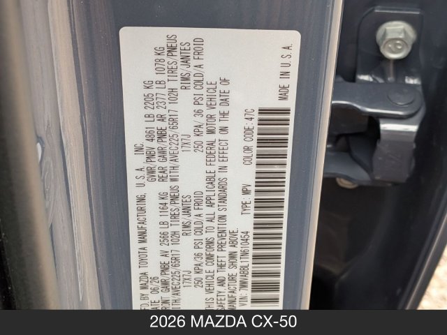 New 2026 MAZDA CX-50 AWD 2.5 S w/ Weather Package image 32