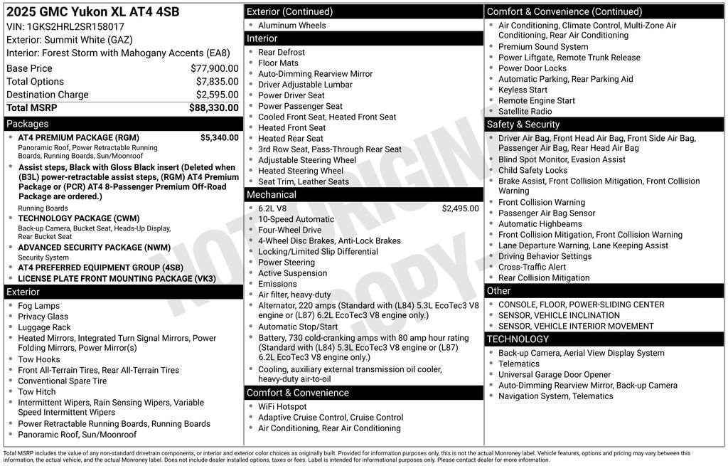 Certified 2025 GMC Yukon XL AT4 w/ AT4 Premium Package AWD/4WD image 54