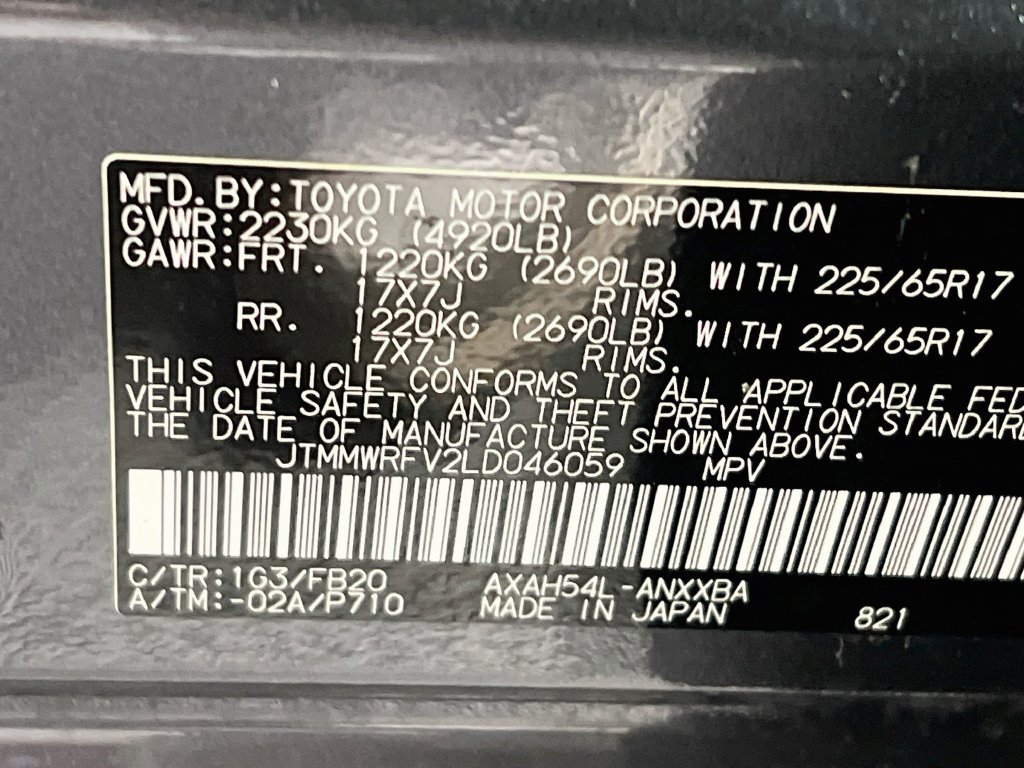 Certified 2020 Toyota RAV4 LE w/ Carpet Mat Package AWD/4WD image 27