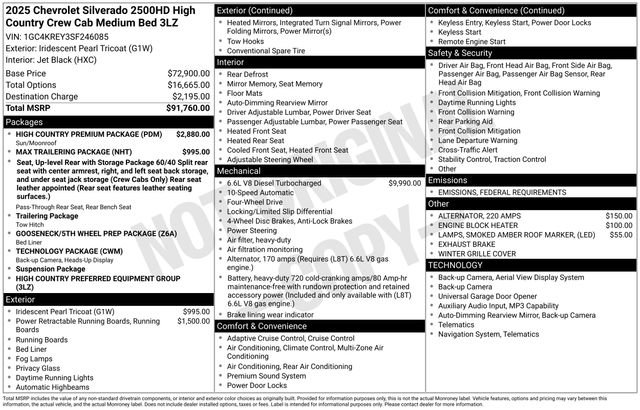 New 2025 Chevrolet Silverado 2500 High Country w/ High Country Premium Package video 2