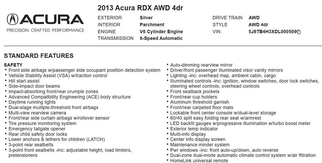 Used 2013 Acura RDX AWD image 17