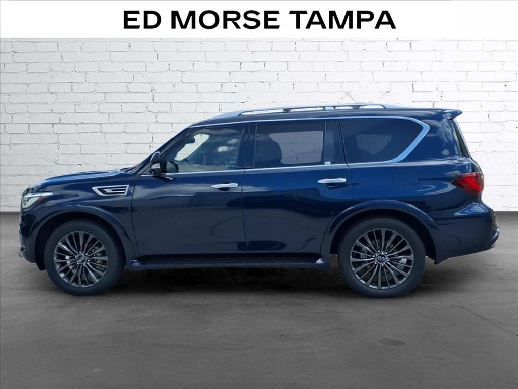 Used 2021 INFINITI QX80 Premium Select w/ Cargo Package RWD video 2