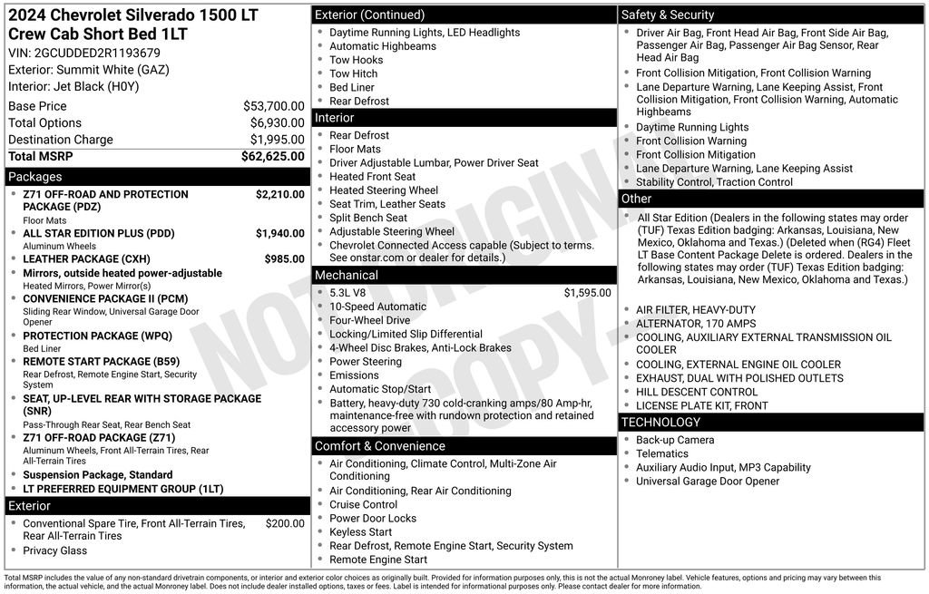 Used 2024 Chevrolet Silverado 1500 LT AWD/4WD image 4