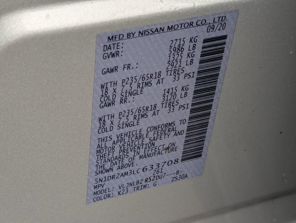 Used 2020 Nissan Pathfinder S AWD/4WD image 40