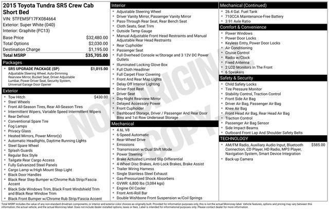 Used 2015 Toyota Tundra SR5 w/ SR5 Upgrade Package image 5