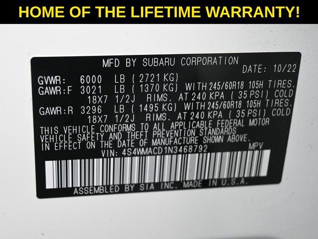 Used 2022 Subaru Ascent Premium w/ Convenience Package image 57