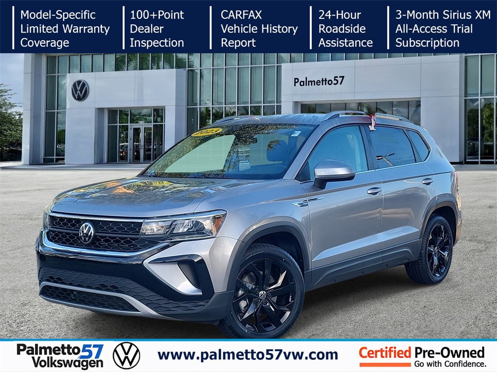 Certified 2023 Volkswagen Taos SE w/ Black Wheel Package image 1