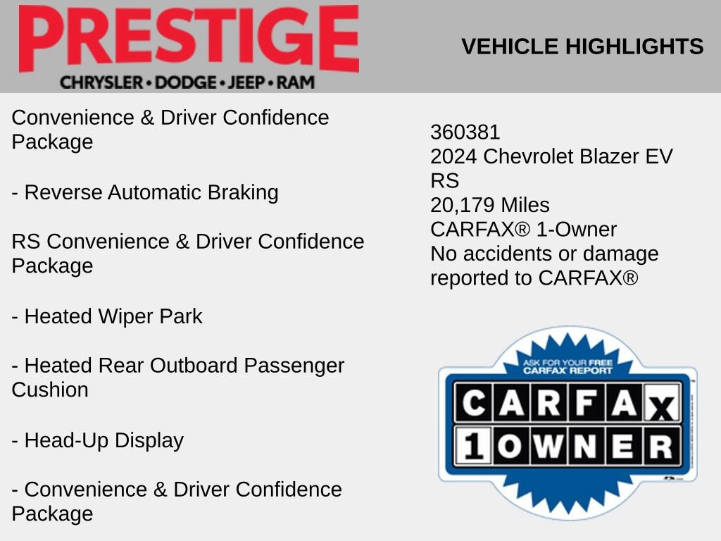 Used 2024 Chevrolet Blazer EV RS RWD image 4