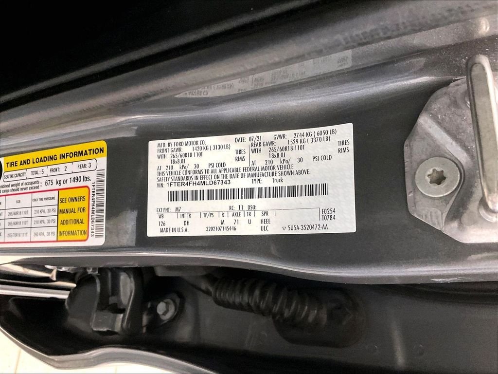 Used 2021 Ford Ranger Lariat w/ Trailer Tow Package AWD/4WD image 34