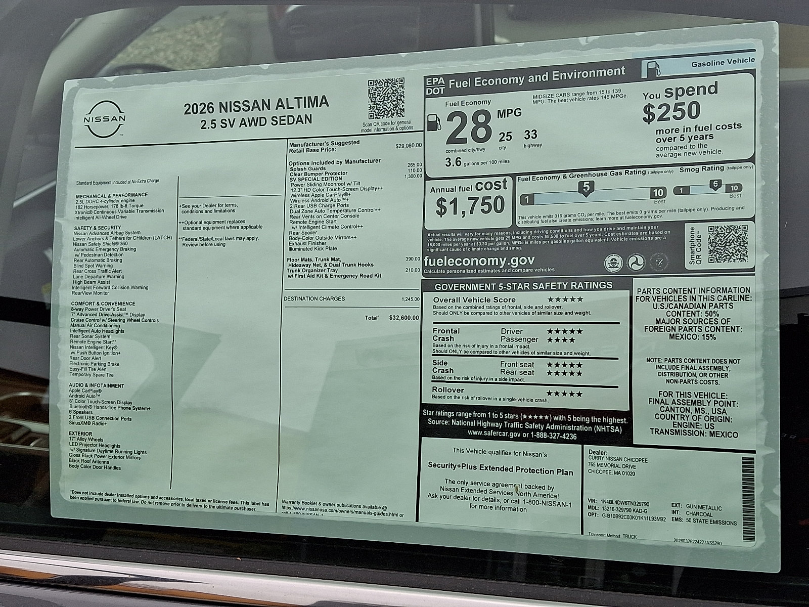 New 2026 Nissan Altima 2.5 SV w/ SV Special Edition Package AWD/4WD image 19