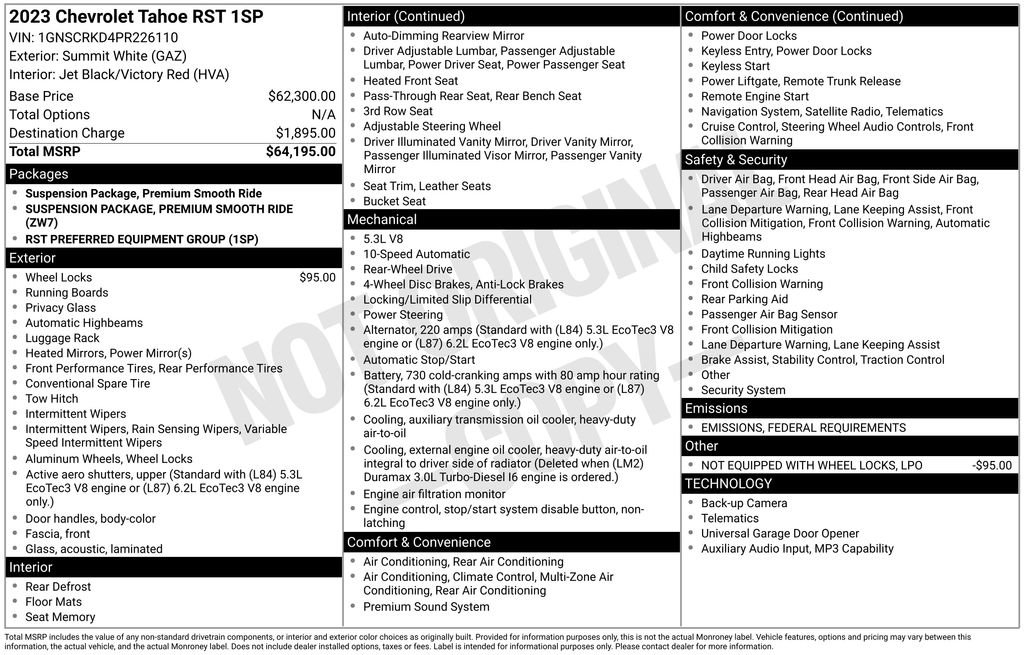 Used 2023 Chevrolet Tahoe RST image 6