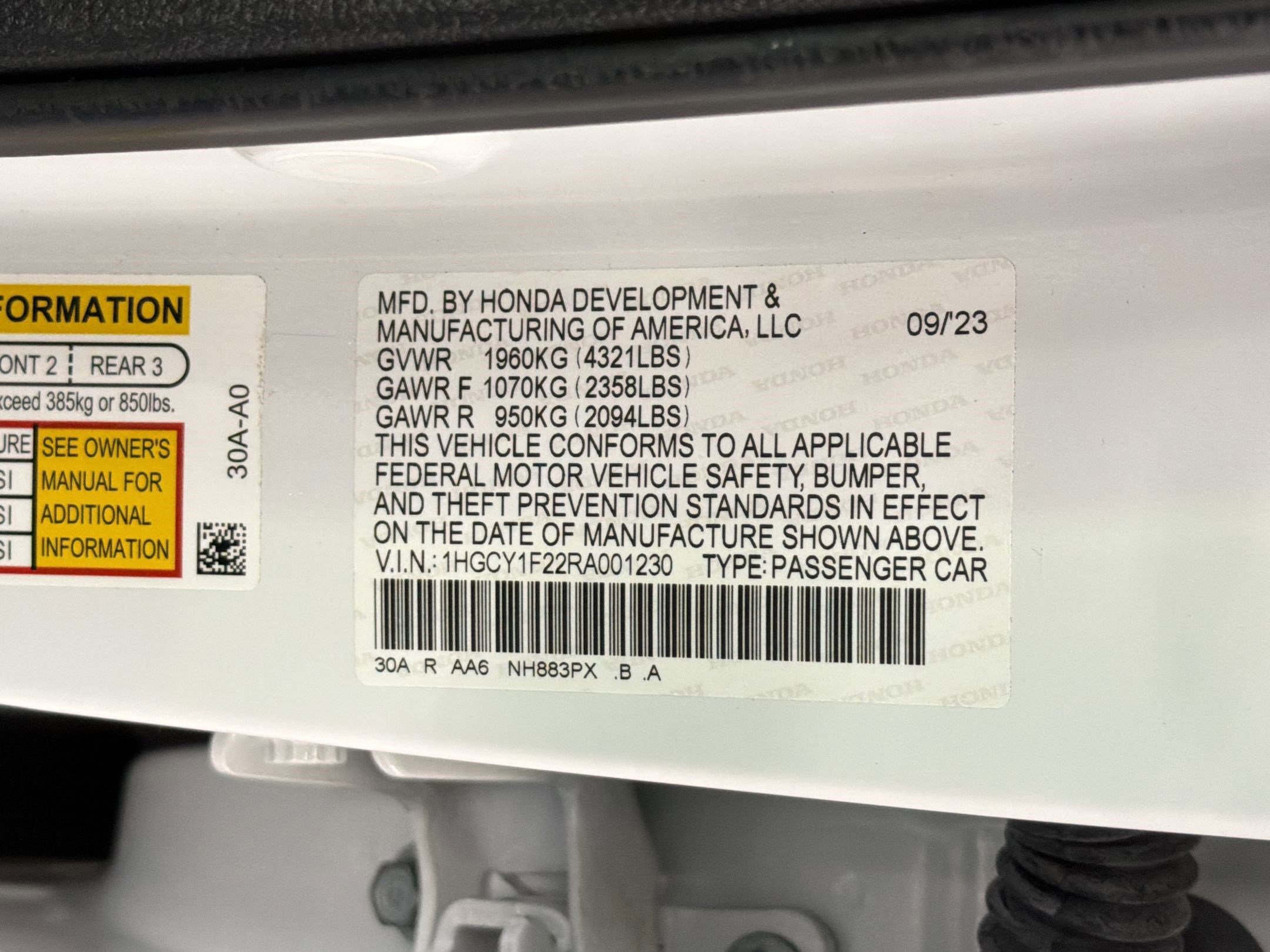 Certified 2024 Honda Accord LX image 20