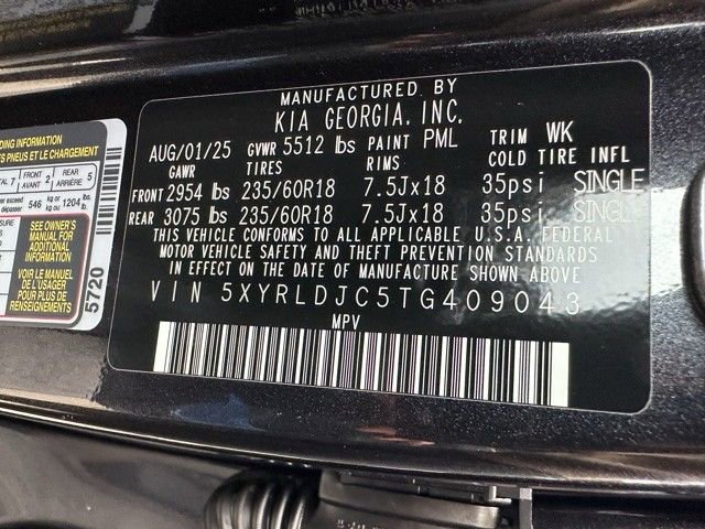 New 2026 Kia Sorento S w/ S Panoramic Sunroof Package image 46