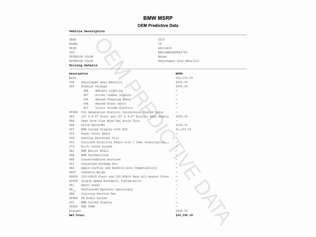 Used 2023 BMW i4 eDrive35 w/ Premium Package image 2