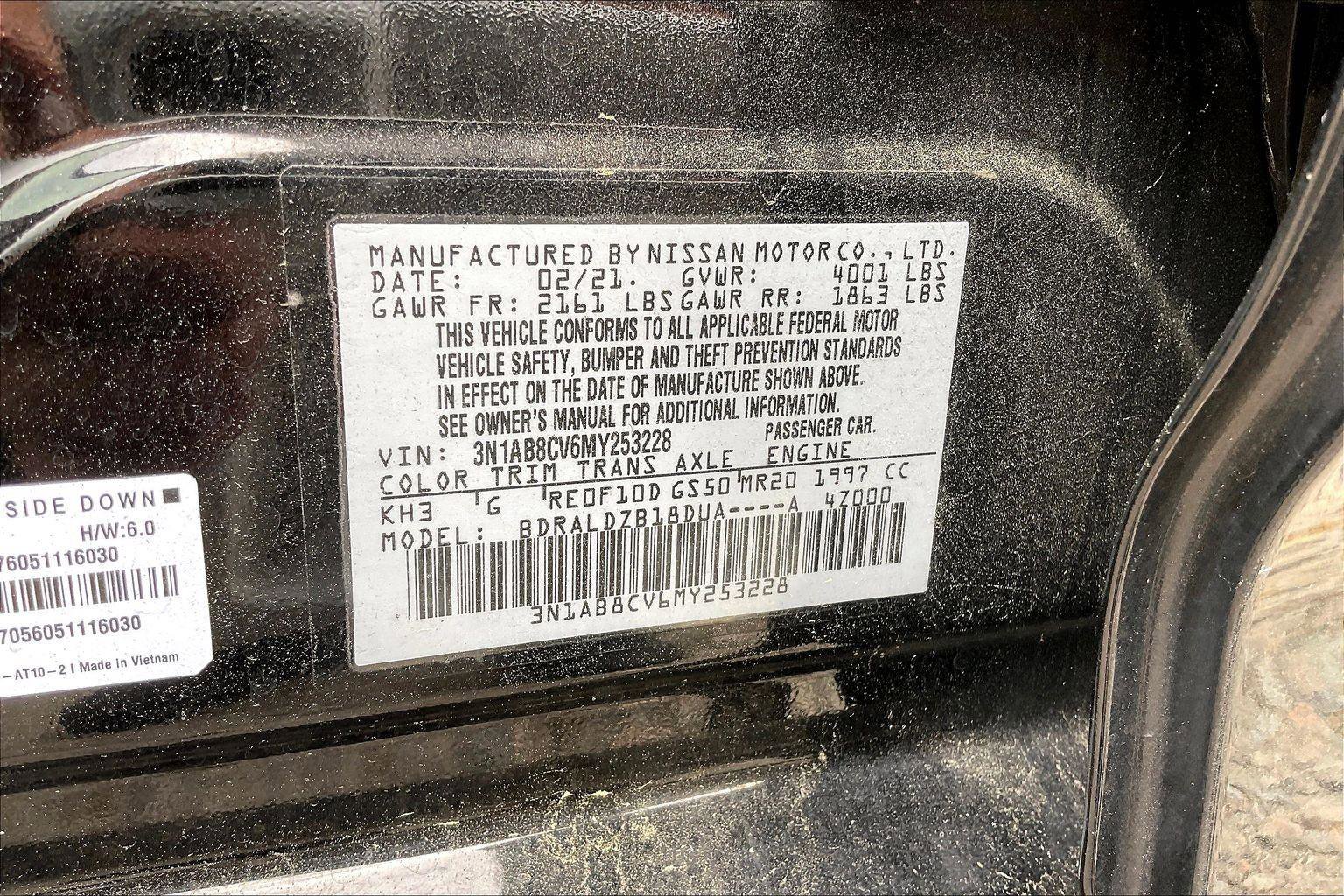 Used 2021 Nissan Sentra SV FWD image 3
