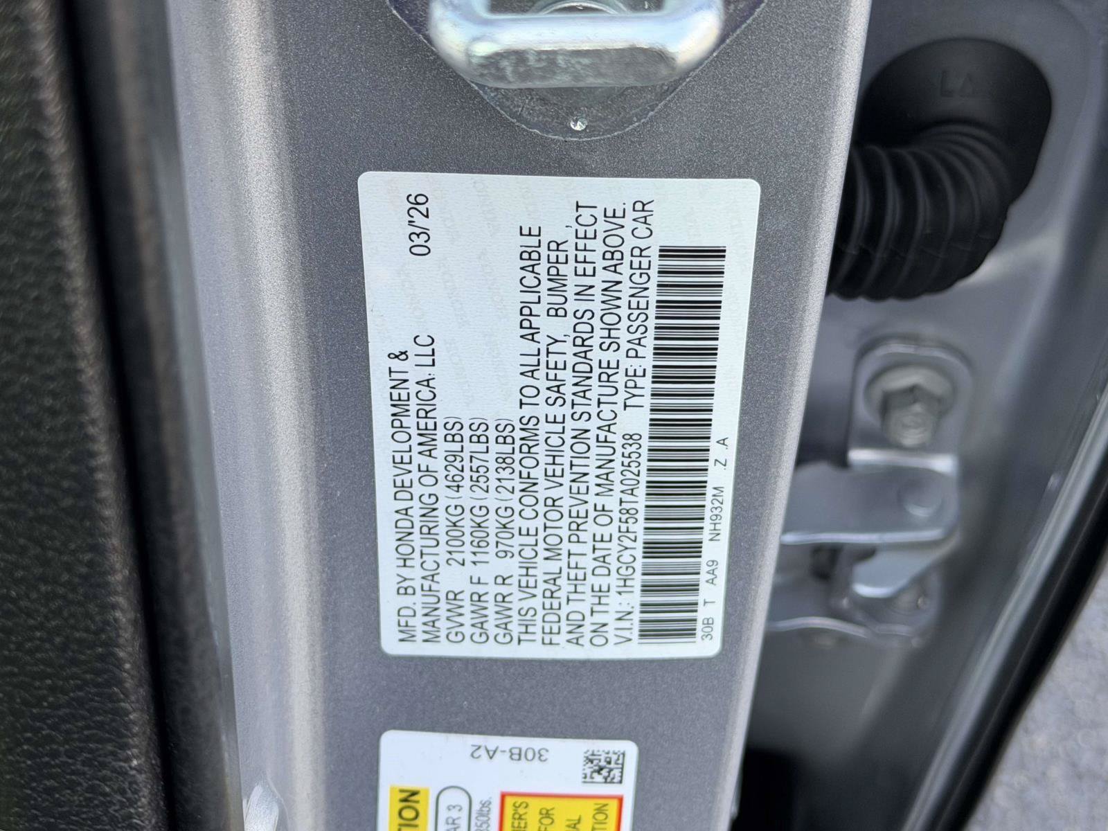 Certified 2026 Honda Accord Sport image 21