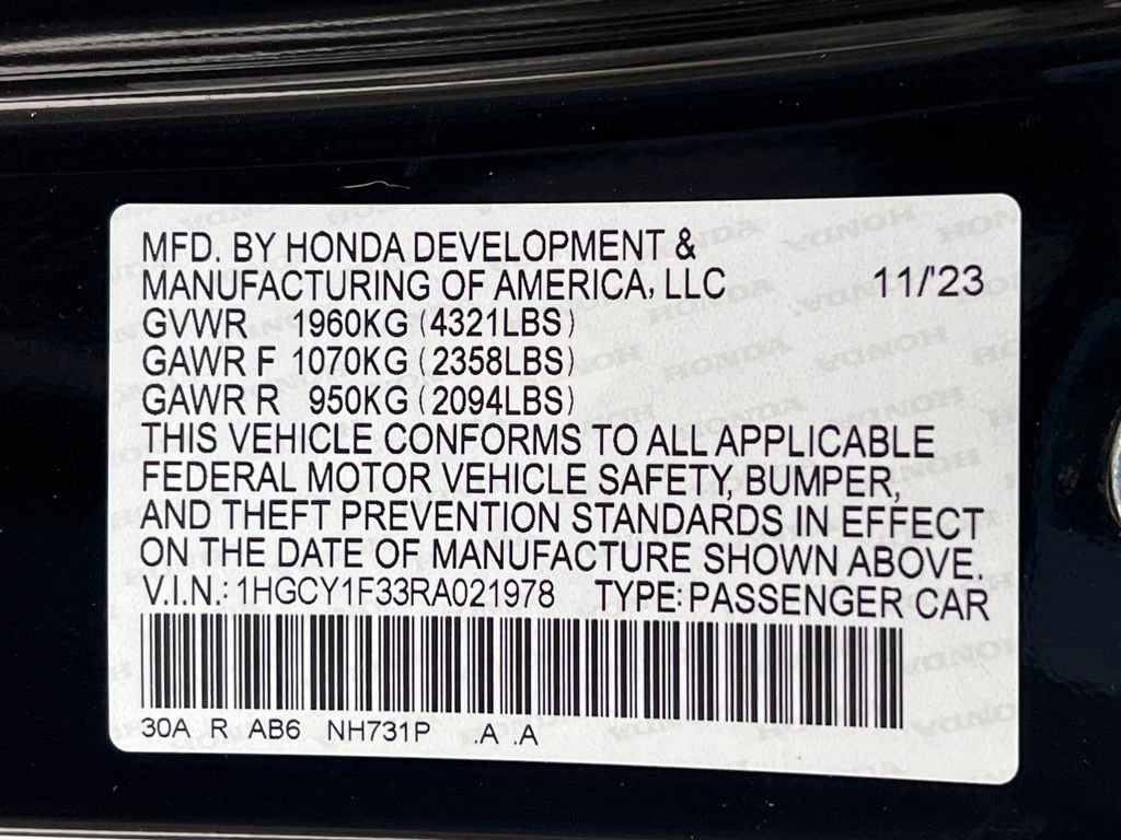 Used 2024 Honda Accord EX image 22