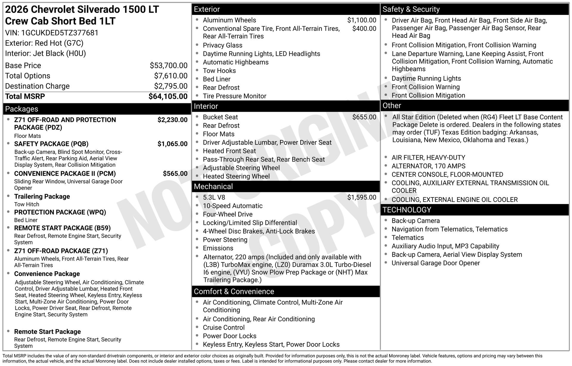 New 2026 Chevrolet Silverado 1500 LT AWD/4WD image 5