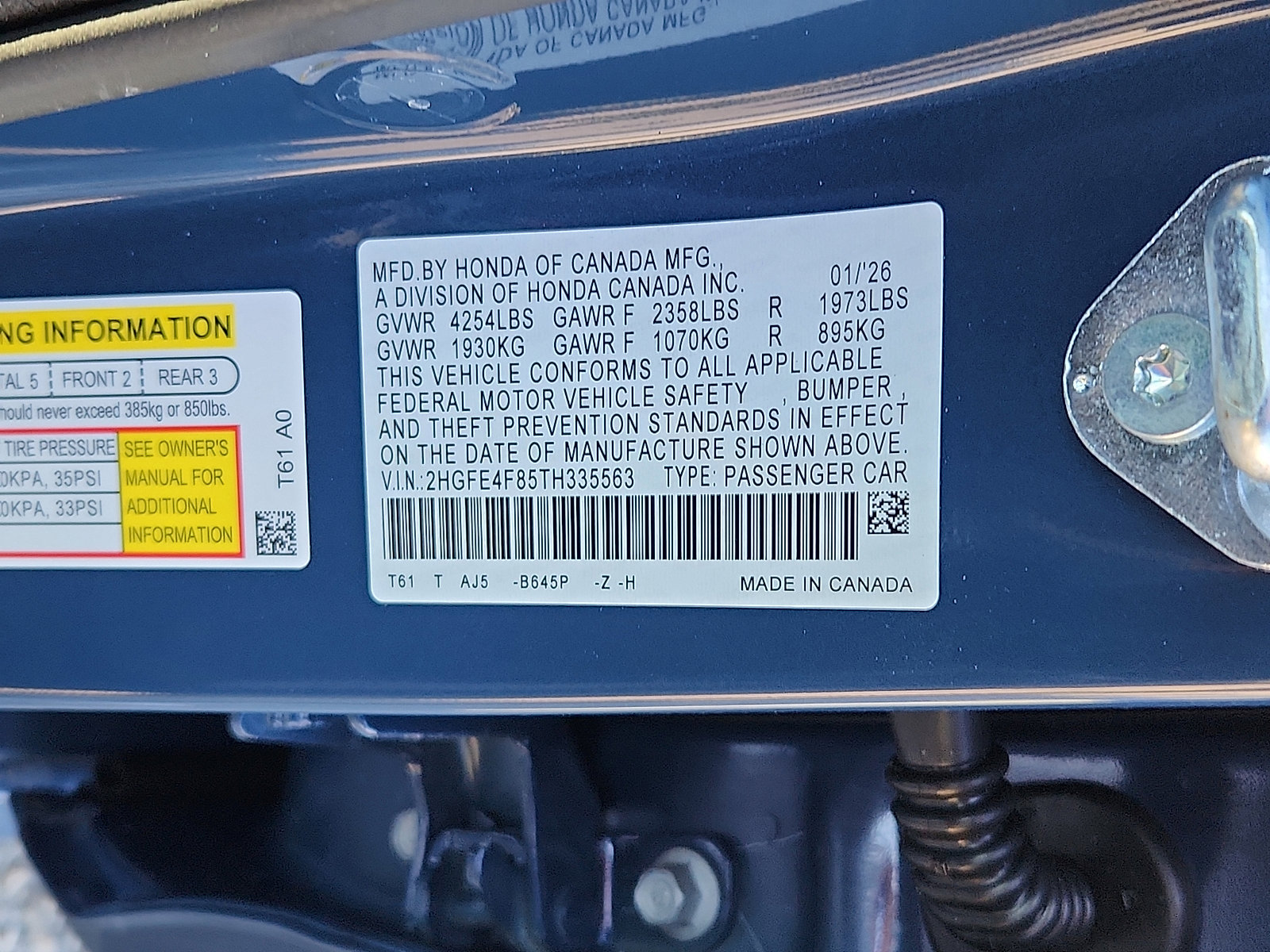 New 2026 Honda Civic Sport Touring image 16