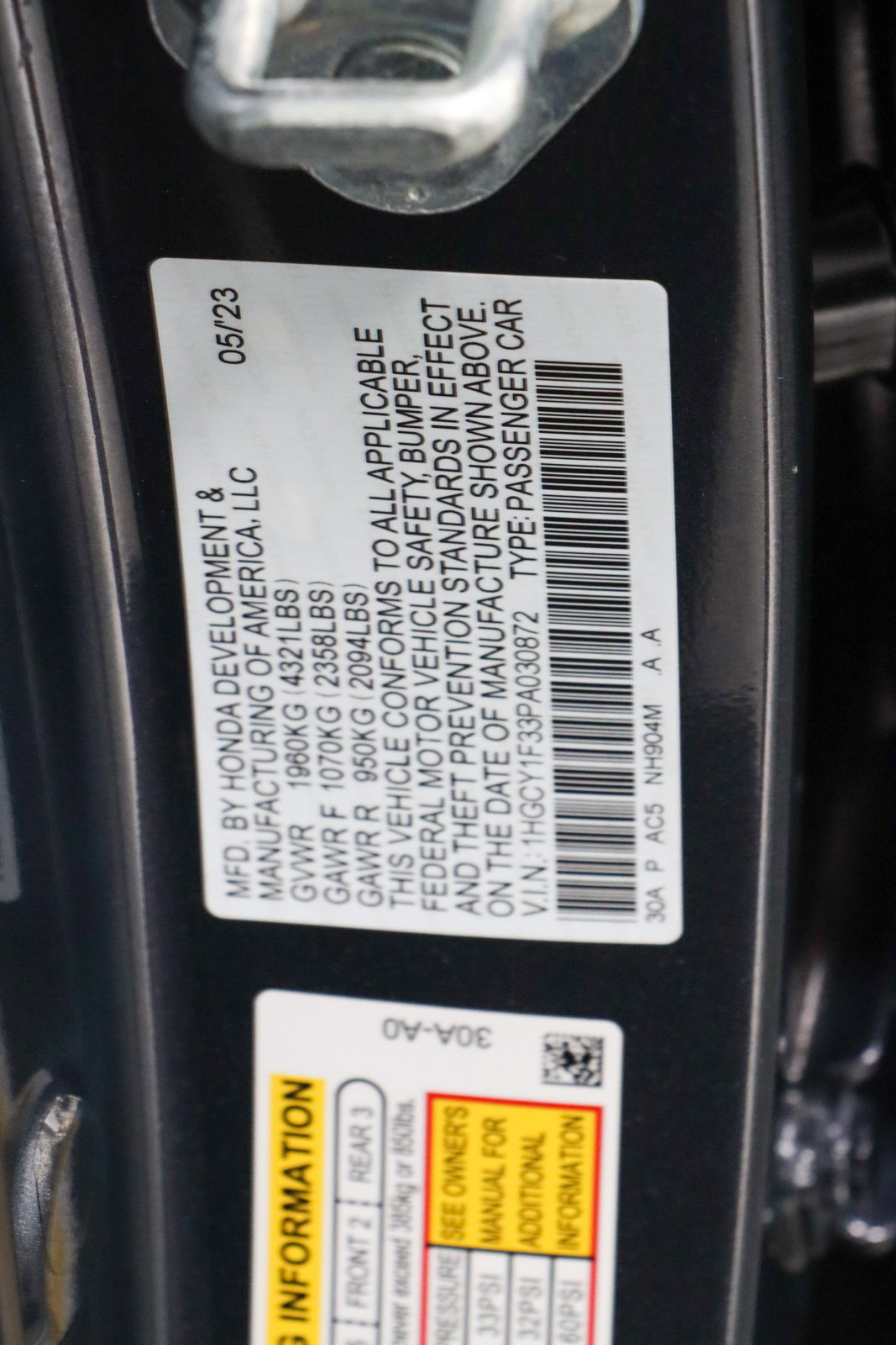 Used 2023 Honda Accord EX image 31