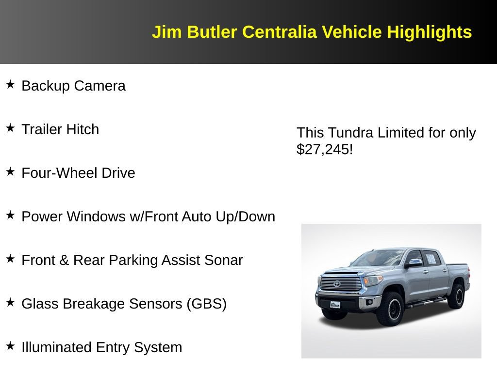 Used 2014 Toyota Tundra Limited w/ Limited Premium Package AWD/4WD image 12