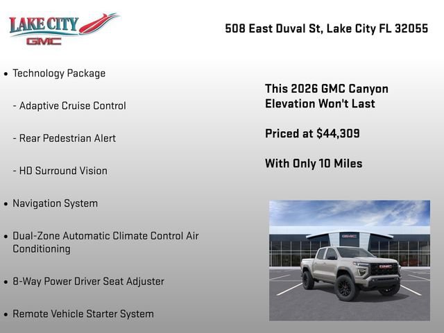 New 2026 GMC Canyon Elevation w/ Convenience Package RWD image 38