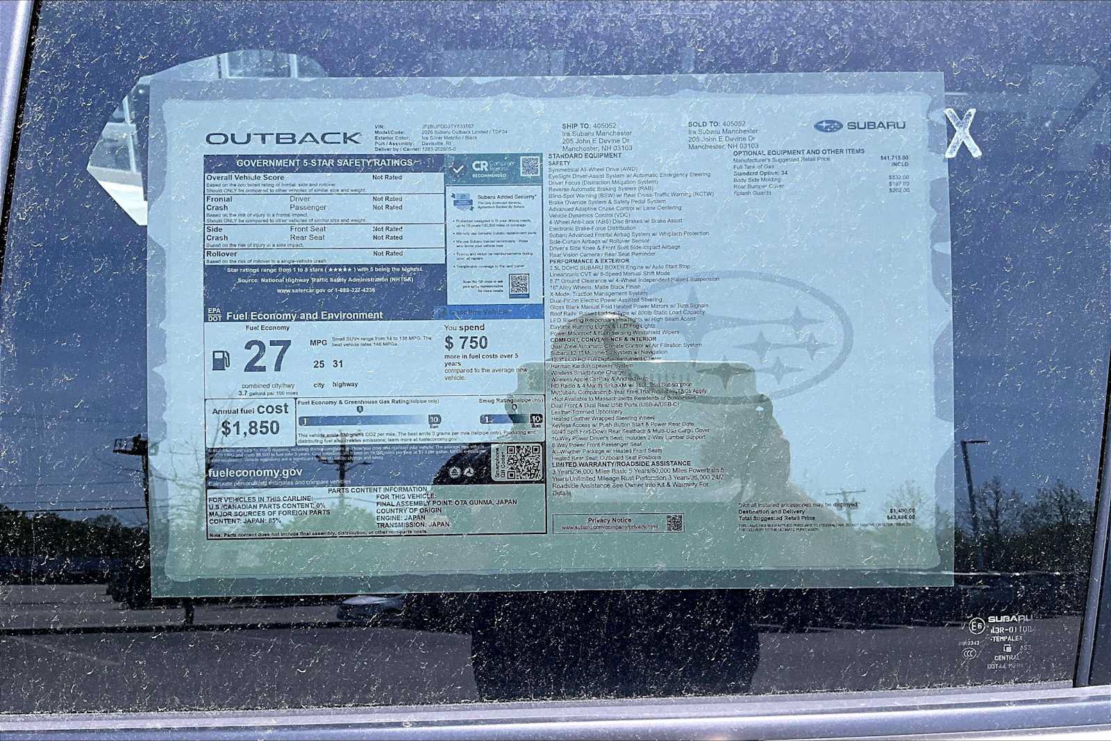 New 2026 Subaru Outback Limited AWD/4WD image 19