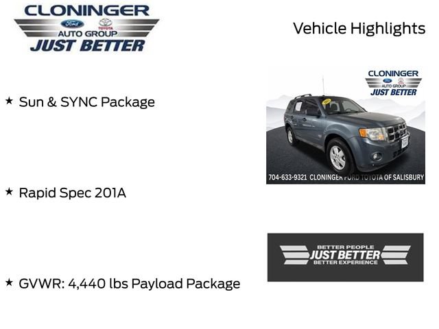Used 2011 Ford Escape XLT w/ 201A Rapid Spec Order Code FWD image 3