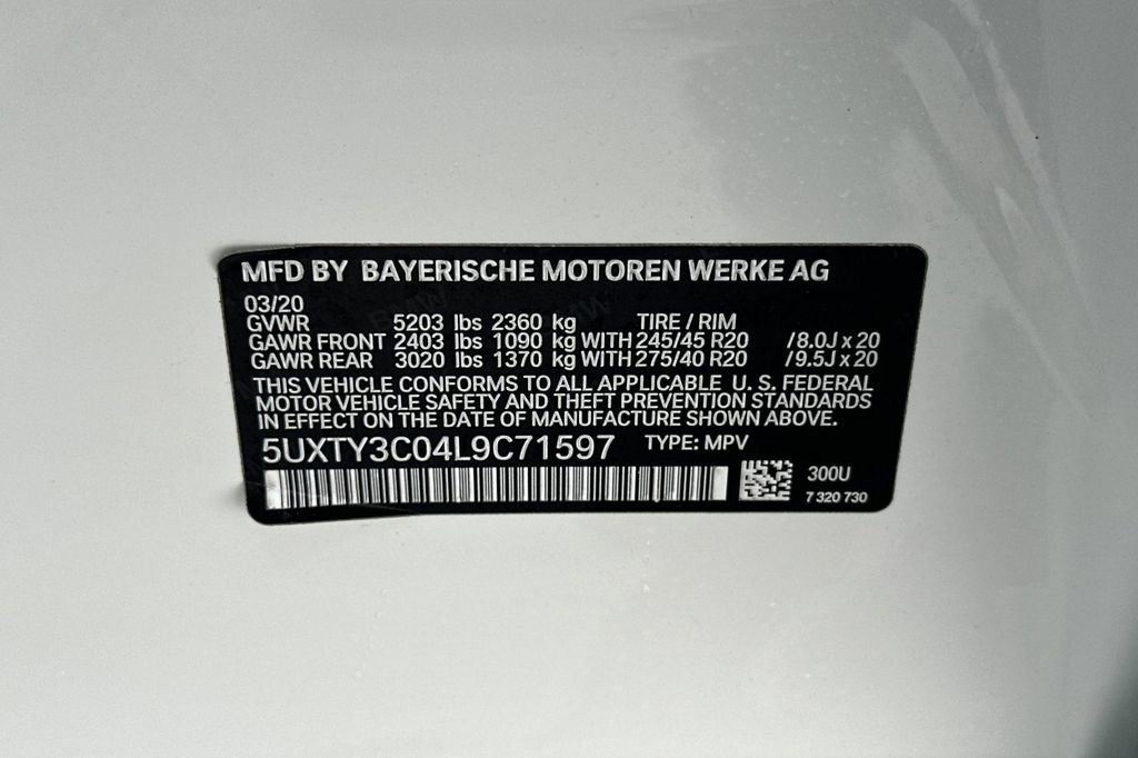 Used 2020 BMW X3 sDrive30i w/ M Sport Package 2 image 33