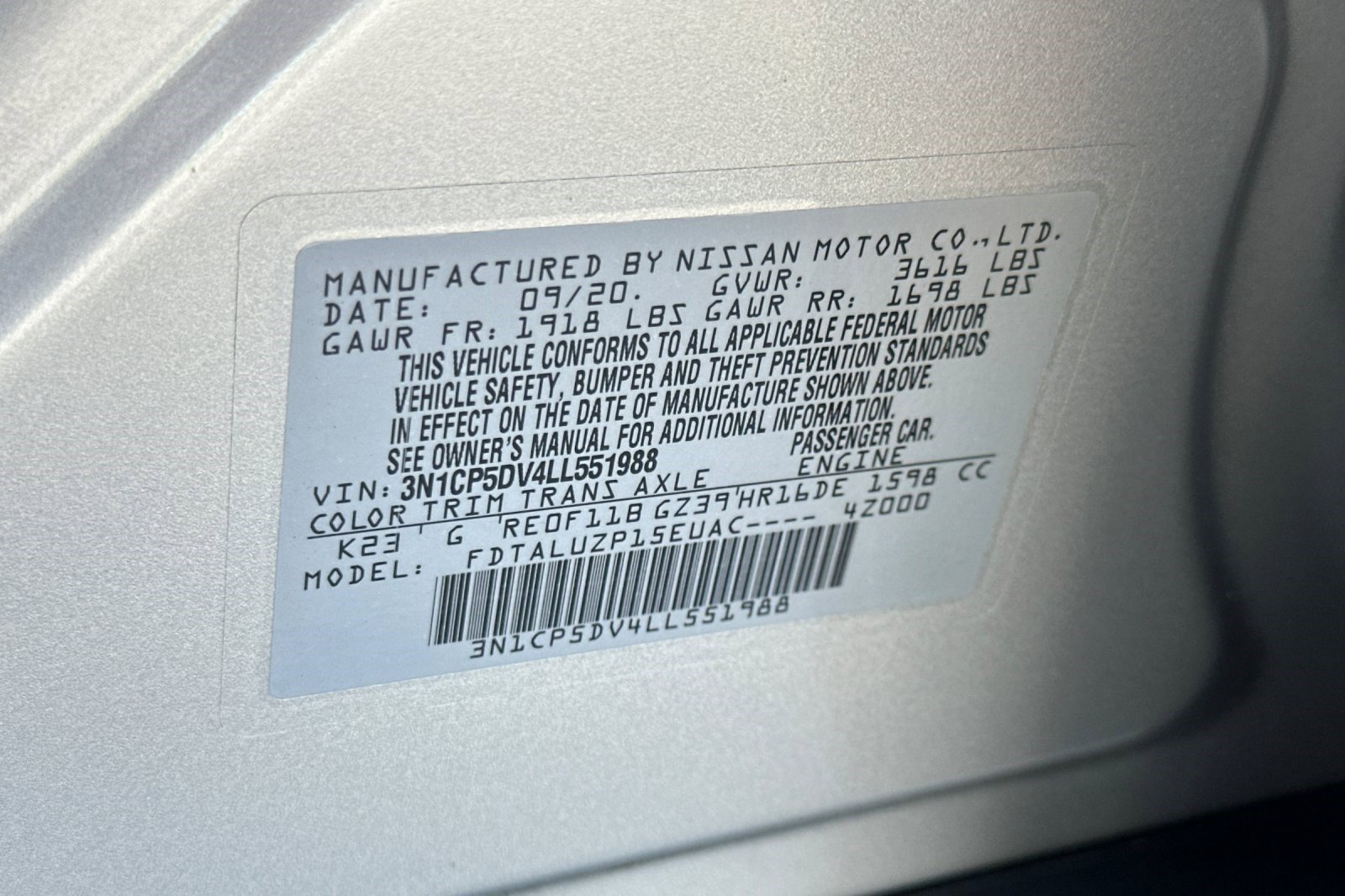 Used 2020 Nissan Kicks SR w/ SR Premium Package image 40