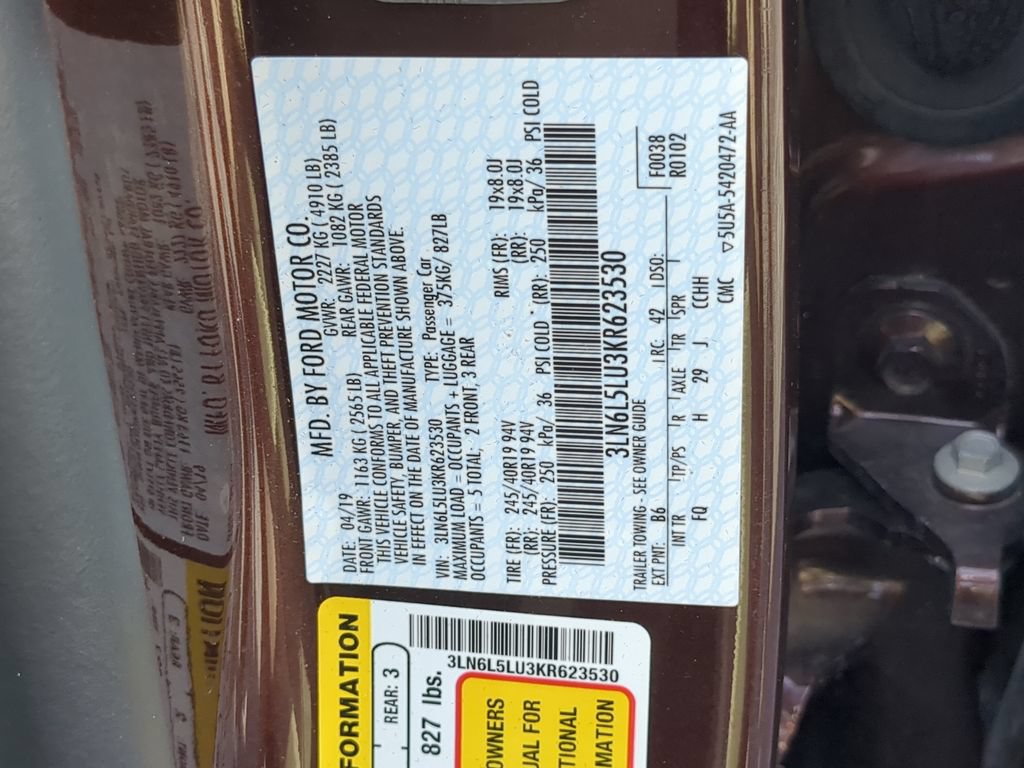 Used 2019 Lincoln MKZ Reserve w/ Reserve Plus Package FWD image 36