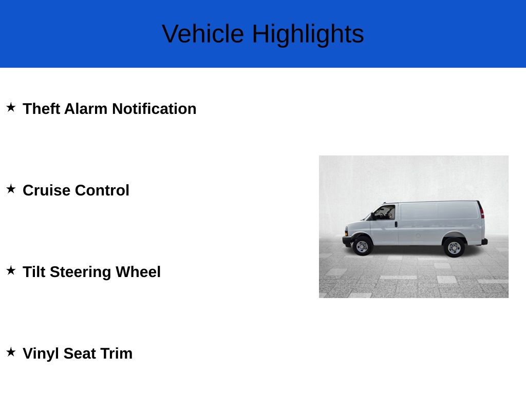 New 2025 Chevrolet Express 2500 w/ Driver Convenience Package RWD image 3