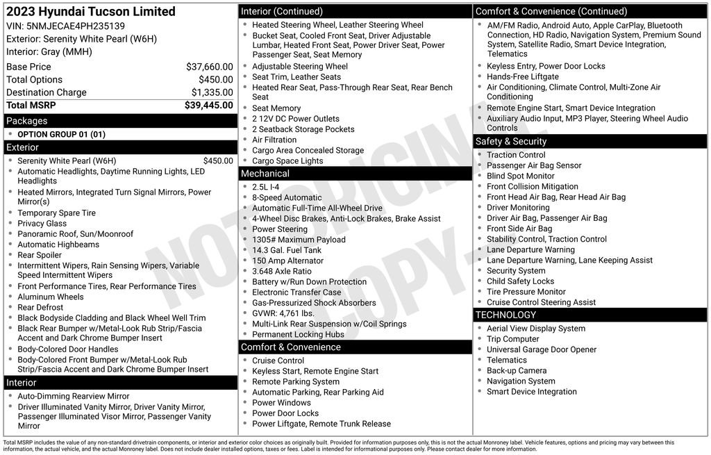 Used 2023 Hyundai Tucson Limited image 35
