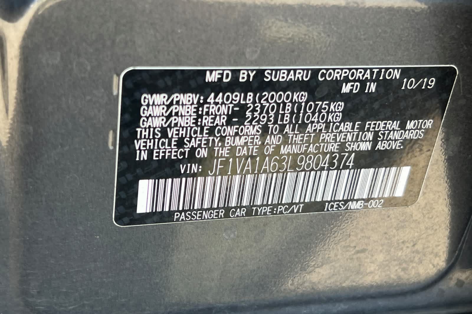 Used 2020 Subaru WRX AWD/4WD image 31
