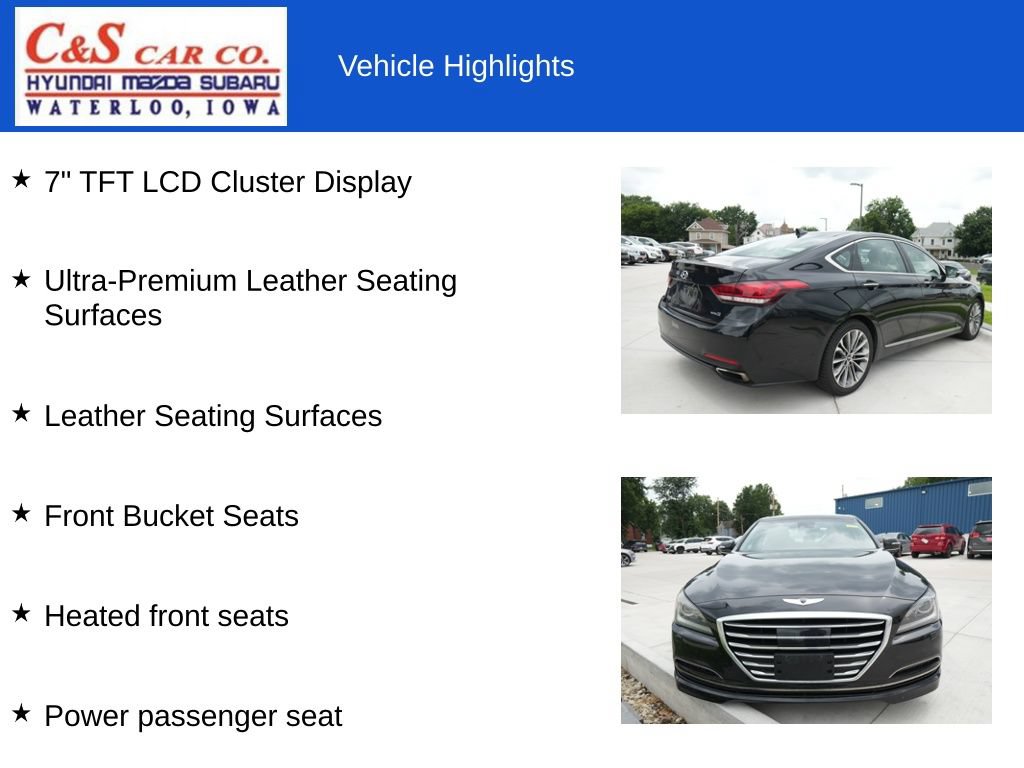 Used 2015 Hyundai Genesis 3.8 w/ Option Group 04 AWD/4WD image 12
