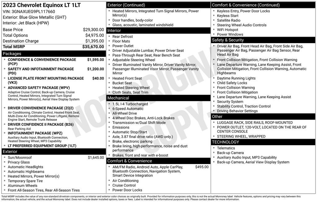 Certified 2023 Chevrolet Equinox LT AWD/4WD image 2