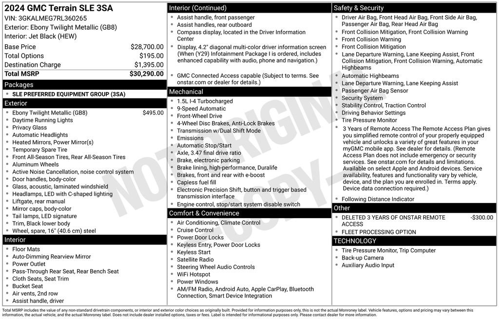 Used 2024 GMC Terrain SLE image 33