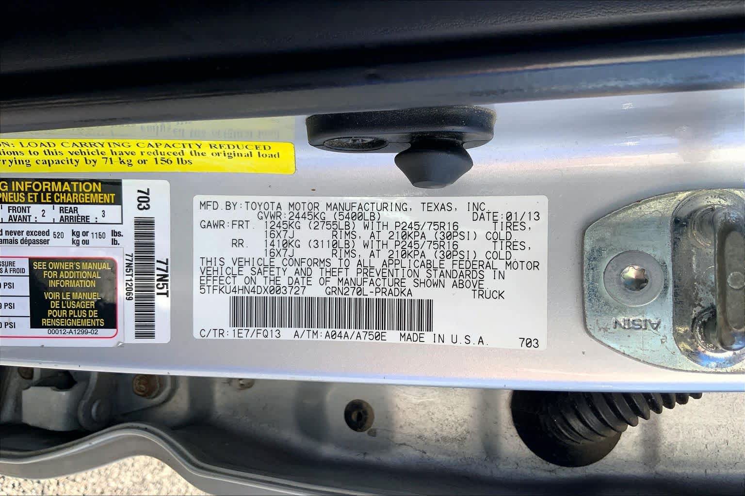 Used 2013 Toyota Tacoma PreRunner w/ SR5 Pkg RWD image 34
