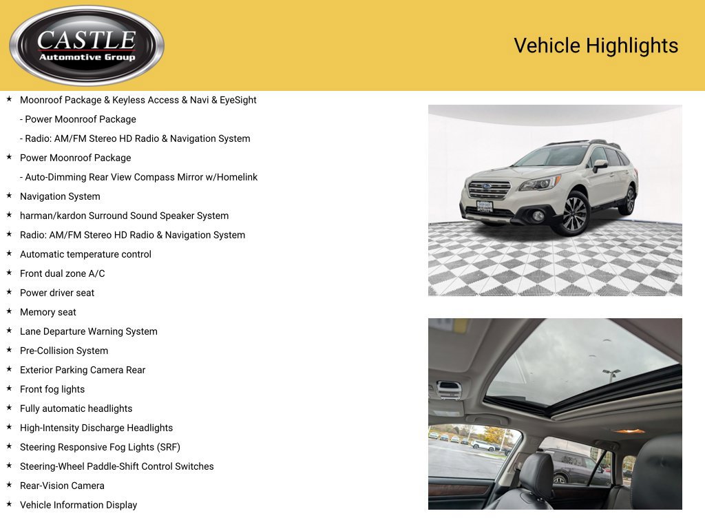 Used 2015 Subaru Outback 3.6R Limited AWD/4WD image 4