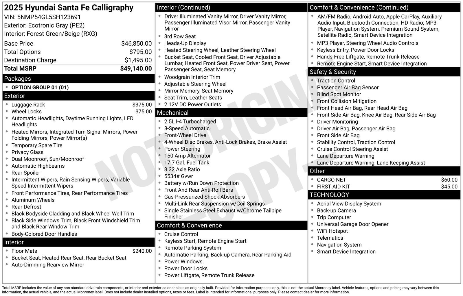 Used 2025 Hyundai Santa Fe Calligraphy image 35