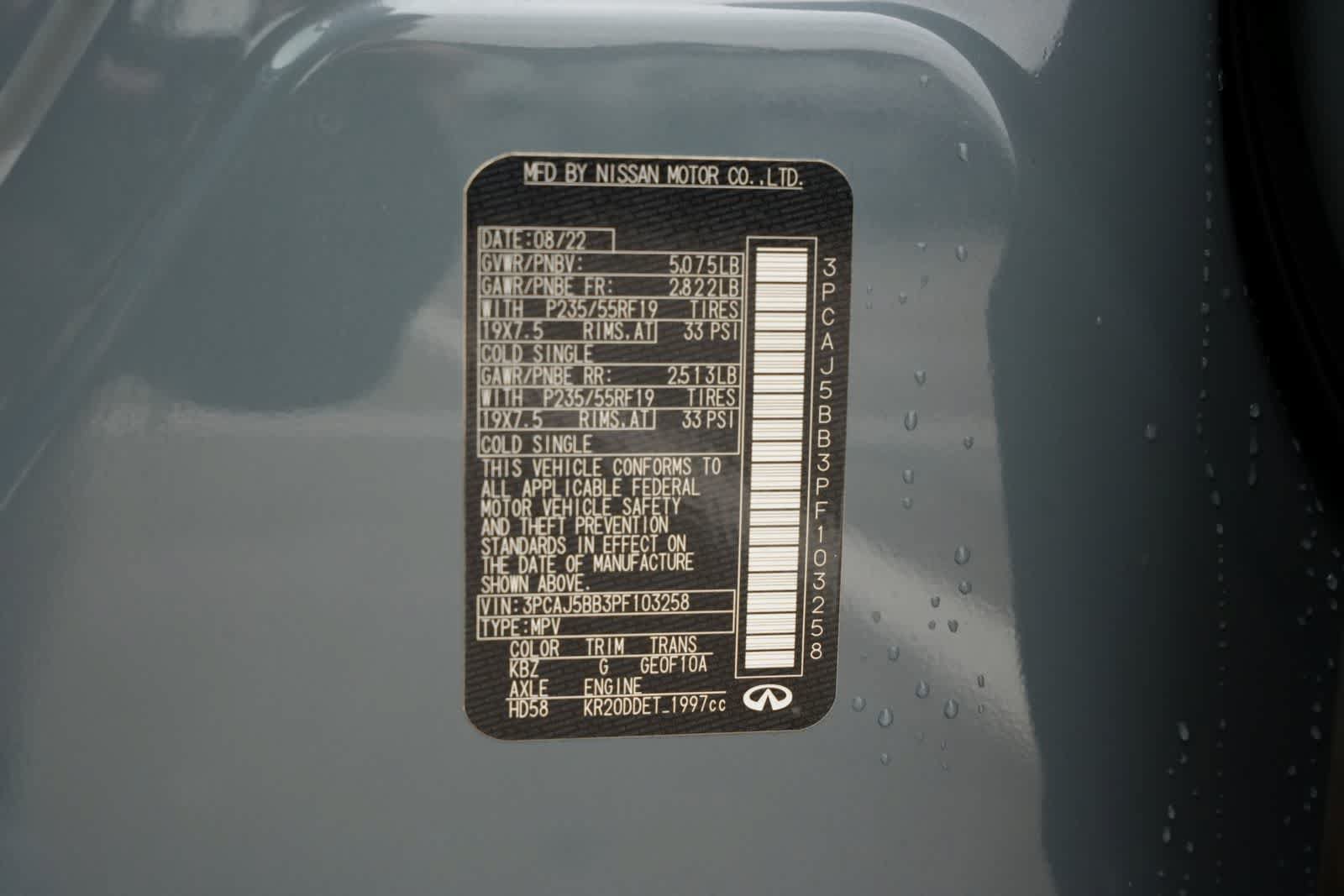 Certified 2023 INFINITI QX50 Luxe AWD/4WD image 25