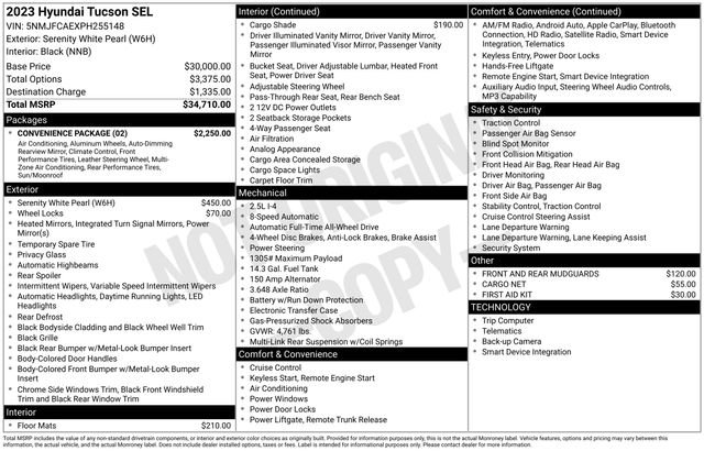 Used 2023 Hyundai Tucson SEL w/ Convenience Package AWD/4WD image 10