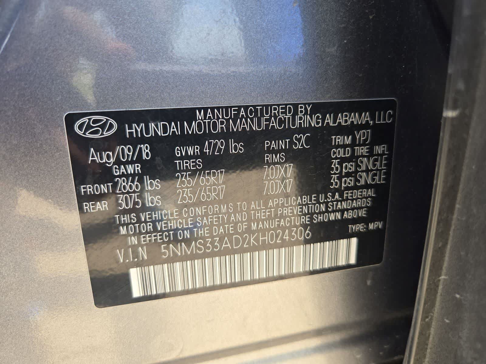 Used 2019 Hyundai Santa Fe SEL FWD image 33