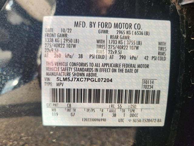 Certified 2023 Lincoln Aviator Reserve w/ Equipment Group 201A image 28