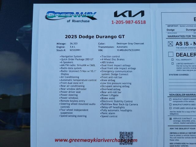 Used 2025 Dodge Durango GT AWD/4WD image 37